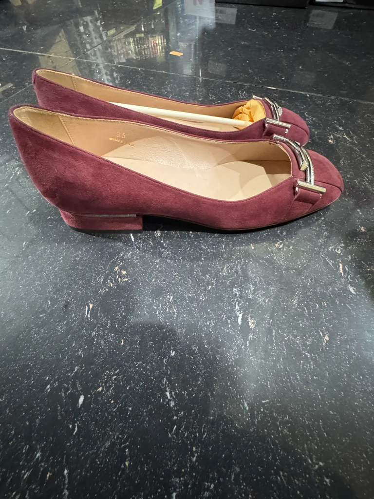 👠 Ballerines Tod’s en cuir bordeaux – élégance intemporelle ✨ – photo 6